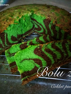 Foto resep Bolu zebra coklat pandan