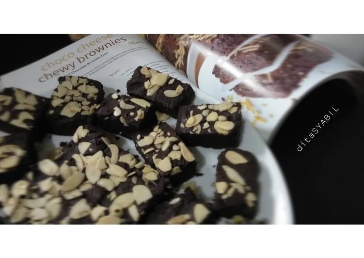 Choco Cheese Chewy Brownies