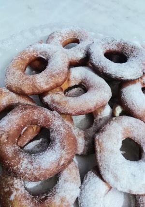 عکسی از دستور دونات خوشمزه 😋😋🍩🍩