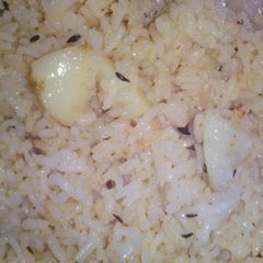 A picture of Potato jeera rice.
