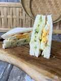 Sandwich avocado nenas telur berkeju