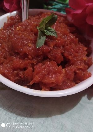 A picture of Gajar ka Halwa (Carrot Halwa).