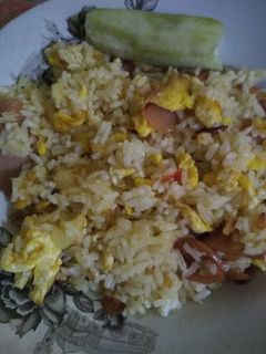 Foto resep Nasi Goreng Putih Simple #bantumantenbaru