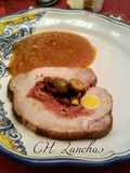 Lomo de cerdo en libro, relleno