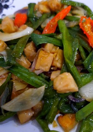 Foto resep Tumis Bunga Genjer Tempe
