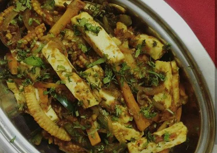 Easiest Way to Prepare Quick Babycorn paneer Jalfezzi