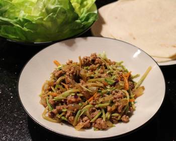 Easy Prepare Recipe Thai Pork Lettuce Wraps or Burritos Delicious Steady