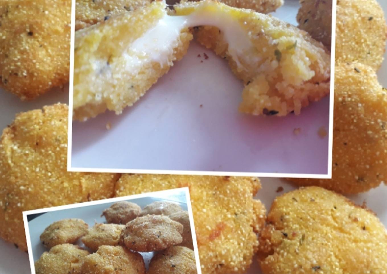 Bocaditos de polenta rellenos 💕💕