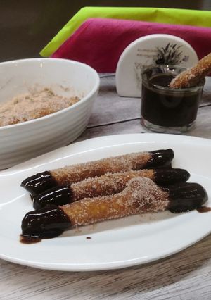 Glutén és tejmentes churros recept fotója