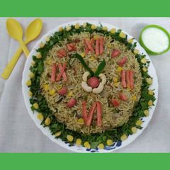 A picture of Veggi Yakhni Pulao.