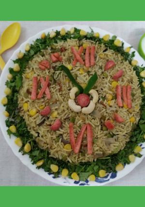 A picture of Veggi Yakhni Pulao.