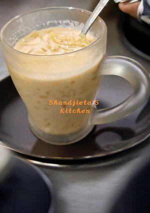Foto resep Roasted Milk Tea with Coconut Jelly