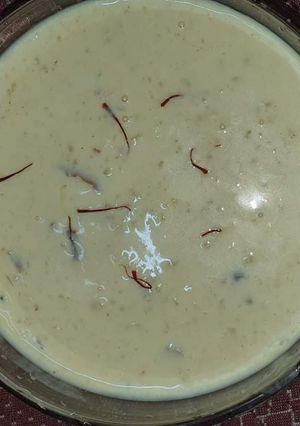 A picture of Makhana Kesar Kheer.