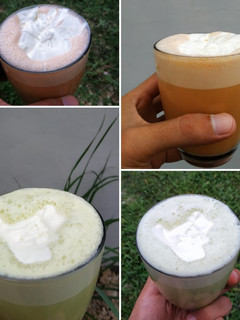 Foto resep Green Tea & Thai Tea Cheese Latte