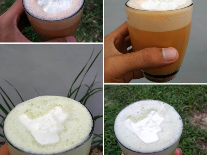 Bagaimana Menyiapkan Green Tea &amp;amp; Thai Tea Cheese Latte, Enak Banget