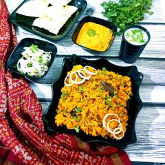 A picture of Kathiyawadi Girnari Khichdi.