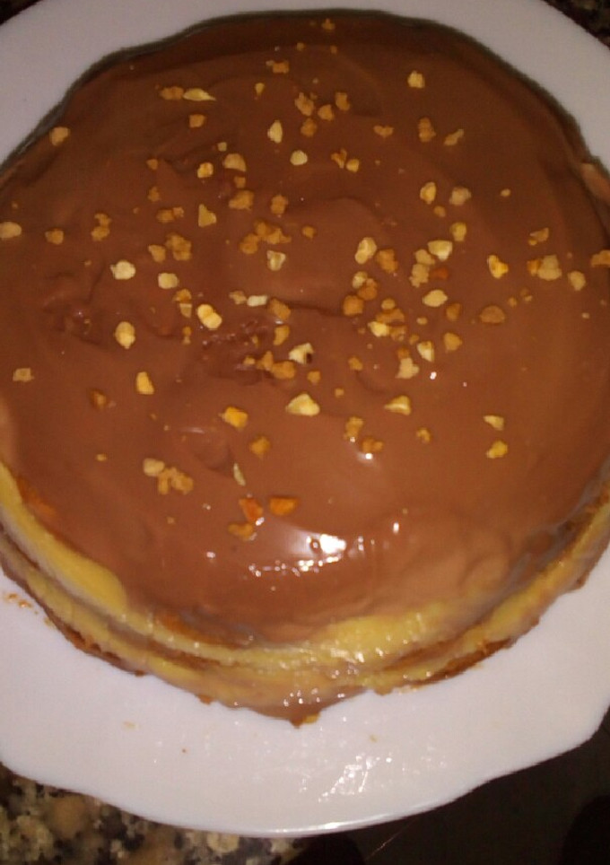 Una foto de Tarta choco-flan