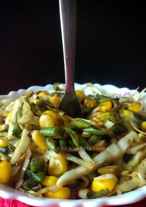A picture of Cabbage Noodles without Noodles.