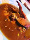 Bisque de Camarones y cangrejos azules