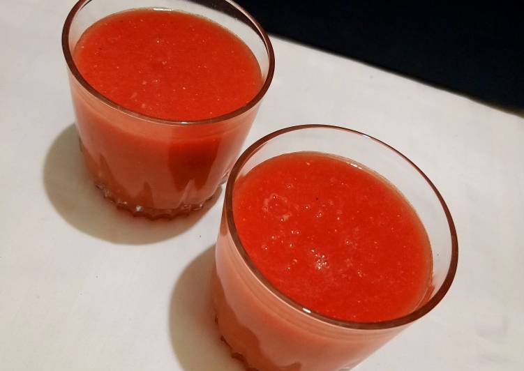 Steps to Prepare Speedy Watermelon juice
