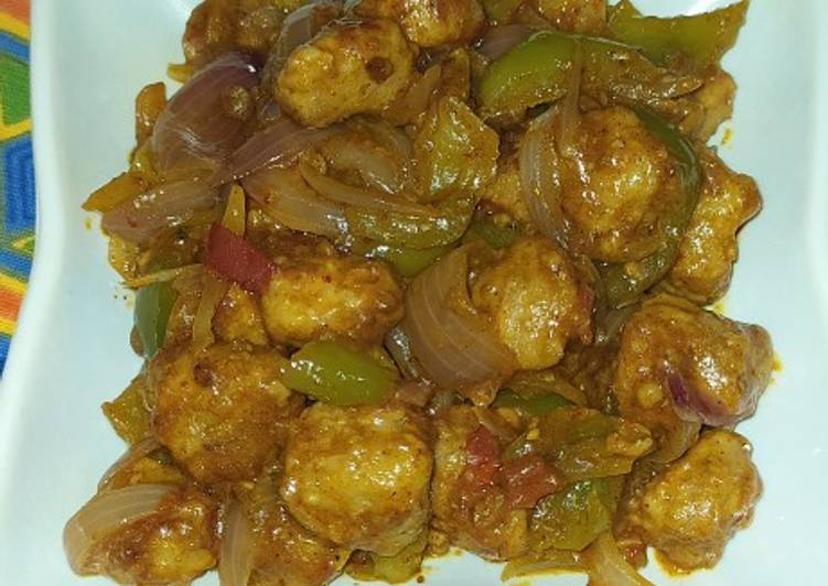 Recipe of Quick Soya chilli