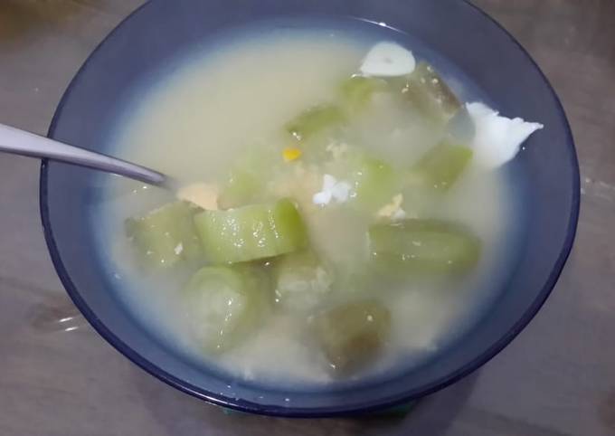 Resep Sup Oyong Telur, Enak