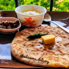 Aloo parantha dabha style A picture of Aloo parantha dabha style.