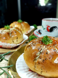 Foto resep Korean Cream Cheese Garlic bread (513)
