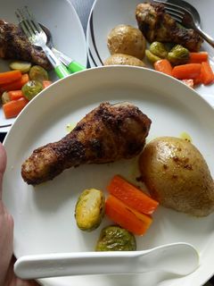 Foto resep Ayam lengkuas dg sayuran dan kentang panggang