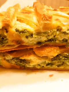 Una foto de Pastel crujiente de espinacas