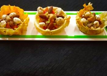 Easy Serving Recipe Masala papad katori chaat Delicious Steady