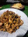 Oseng tempe ebi daun jeruk