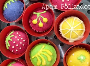 Gambar Apam Polkadot versi Fruits