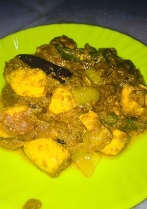 A picture of Paneer do pyaza.