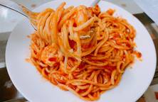 Spaghetty tôm phomai