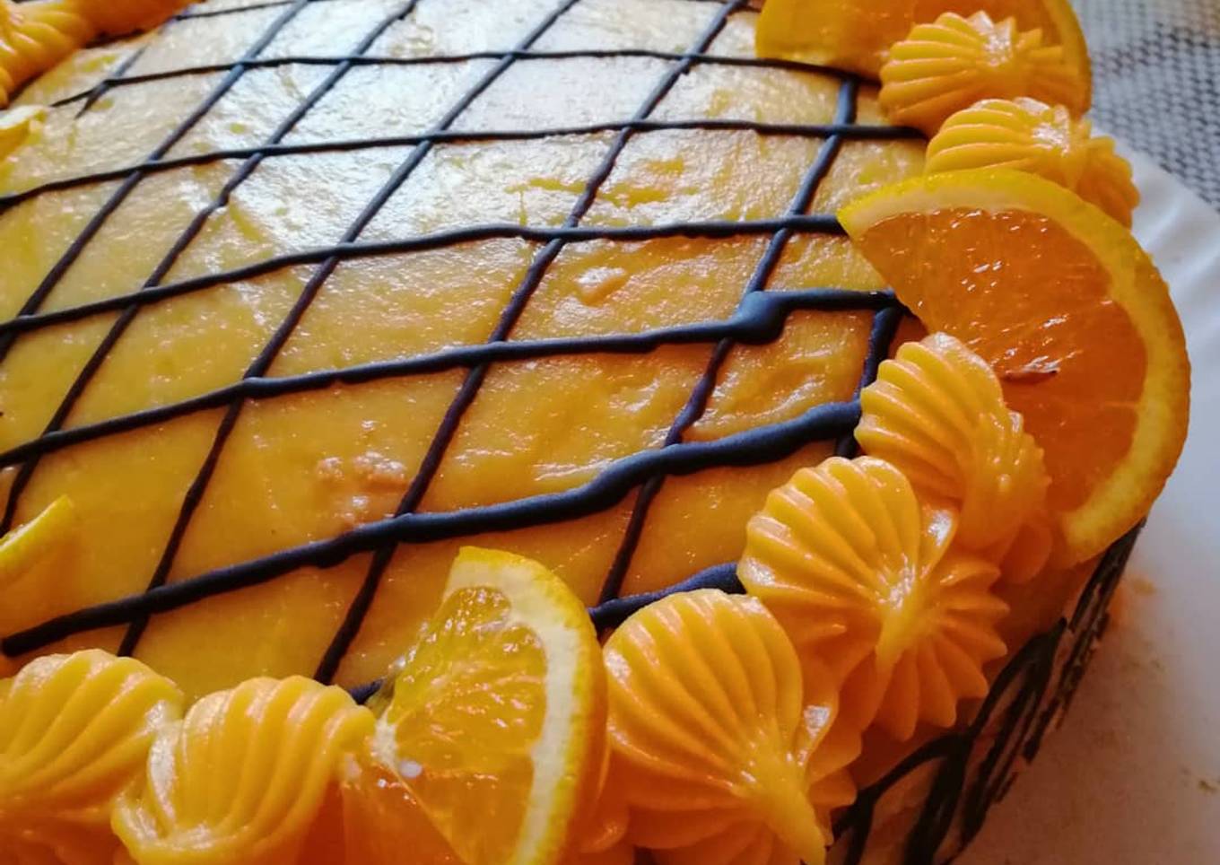 Torta panqueque naranja