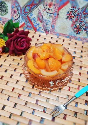 عکسی از دستور کمپوت چند میوه فوری 🍑🍎