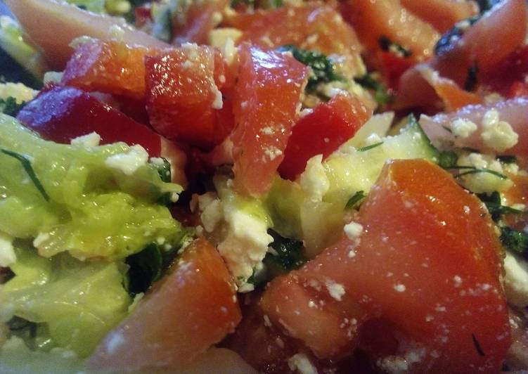 Салат с овощами и брынзой пошаговый рецепт с фото. Автор