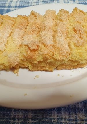 Una foto de Budín de mandarina y coco🍊🥥