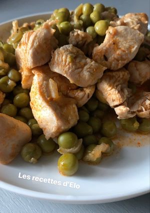 Une photo de Filet de poulet aux petits pois au Cookeo