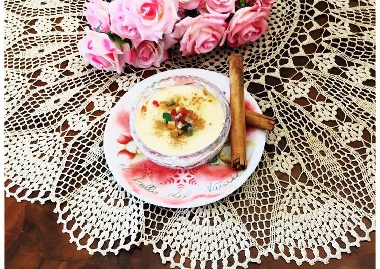 Panna Cotta Aromatizzata alla Cannella con canditi