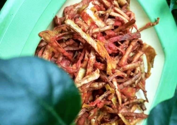 Cara Gampang memasak Kulit singkong crispy 🌼 yang Lezat