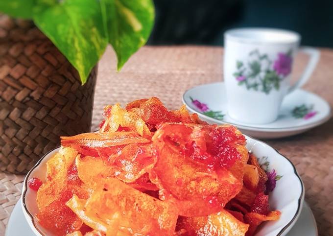 Resipi Kerepek Ubi Kentang Pedas Oleh Zareena Shahmarudin Cookpad