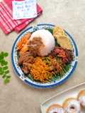 Set Menu Ultah Versi Maksi : Donat Menul, Nasi Rendang, Buncis Rebon Belacan, dkk