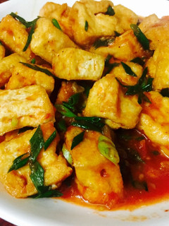 A picture of Tofu in Tomato Sauce 🍅.
