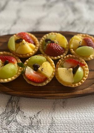 Foto resep 10_Portuguese Custard Fruit Tarts