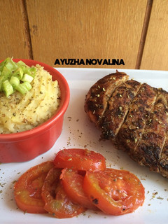 Foto resep Healthy Grilled Chicken Breast with Mashed Potato