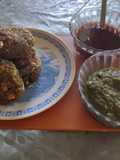 Palak corn cutlets / spinach corn cutlets