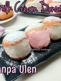 Foto resep Cara Membuat Milk Cream Donuts | Donat Krim Susu | Donat empuk