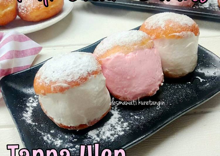 Cara Membuat Milk Cream Donuts | Donat Krim Susu | Donat empuk